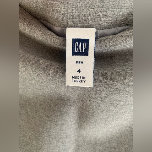 Gap Womens Grey VTG Wool Blend Lined Flare Mini Pull On Side Zip Career Skirt 4 - Picture 2 of 9